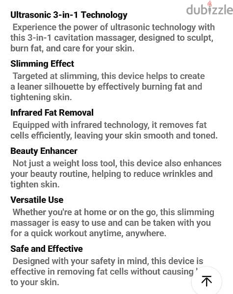 ultrasonic 3 in 1 massager and fat burner beauty product 2