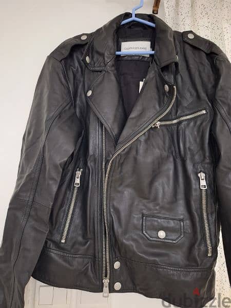 Calvin klein men leather jacket 3