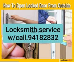 lock door related service open fix change repair w/call. 94182832