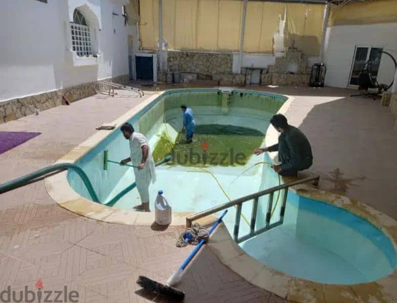 swimming pool cleaning, pool maintenance, swimming pool leakage repair 1