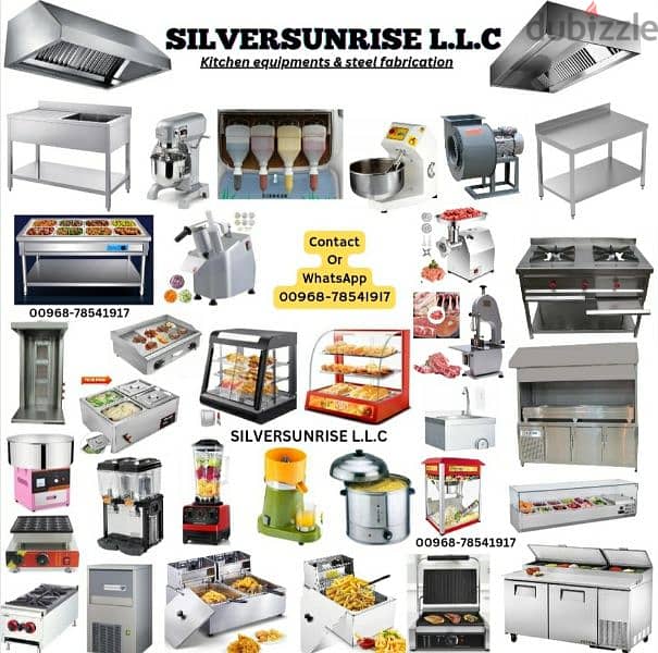 kitchen equipments & manufacturing ss kitchen table& hood etc. . 0