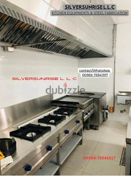 manufacturing stainless steel restaurant kitchen  hood,table & sink 2