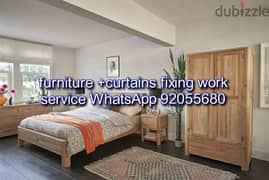 carpenter/furniture fix,repair/curtains,tv,wallpaper fix,ikea fixing
