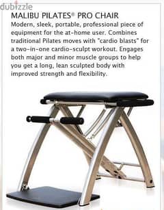 Malibu Pilates Pro Folding Chair Bench Fitness Workout 0