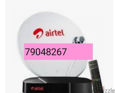 New,HD Airtel Receiver & subscription free six Months