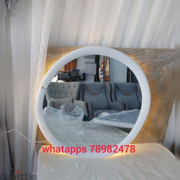 Round mirror back light 3 mix without delivery 1 piece 15 rial 3