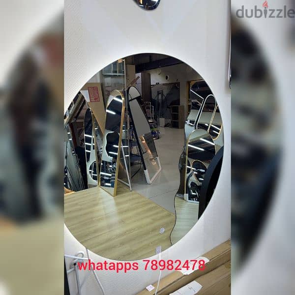 Round mirror back light 3 mix without delivery 1 piece 15 rial 4