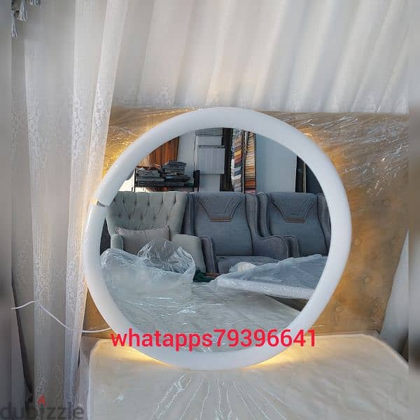 Round mirror back light 3 mix without delivery 1 piece 15 rial 6
