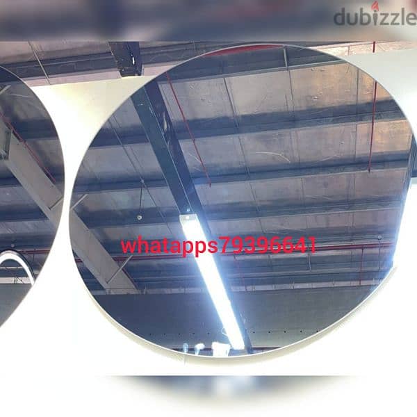 Round mirror back light 3 mix without delivery 1 piece 15 rial 8
