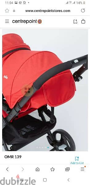 Joie Red Evalite Duo twin stroller . Excellent condition 4