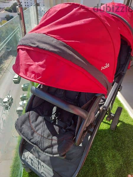 Joie Red Evalite Duo twin stroller . Excellent condition 15