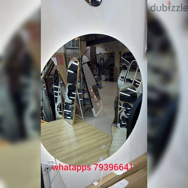 new Round mirror back light 3 mix without delivery 1 piece 15 rial 1