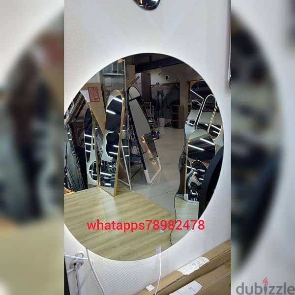 new Round mirror back light 3 mix without delivery 1 piece 15 rial 5