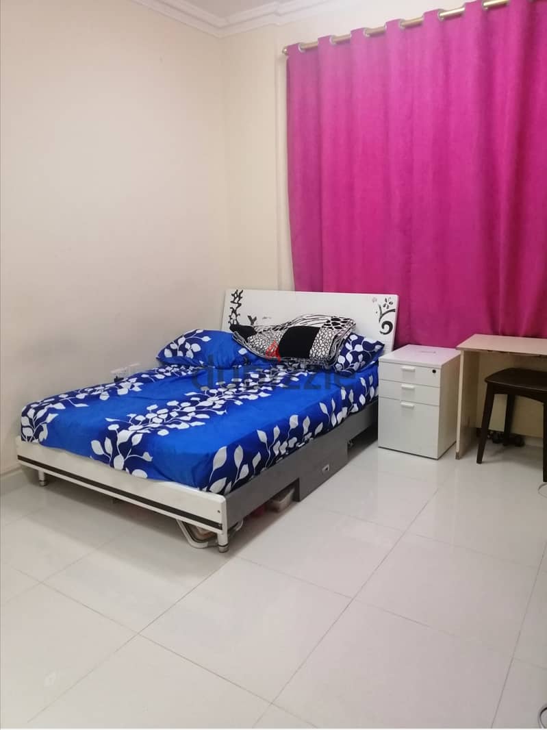 Fully furnished Room with attached bathroom-females only. 1