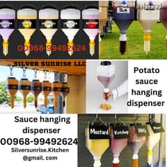 potatao sauce hanging dispenser