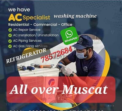 AC FRIDGE WASHING MACHINE SERVICE OR REPAIR INSTALL ALTYPE.