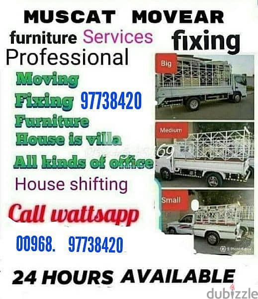 tarnsport house and shifting furniture fixing all Oman Movers 0