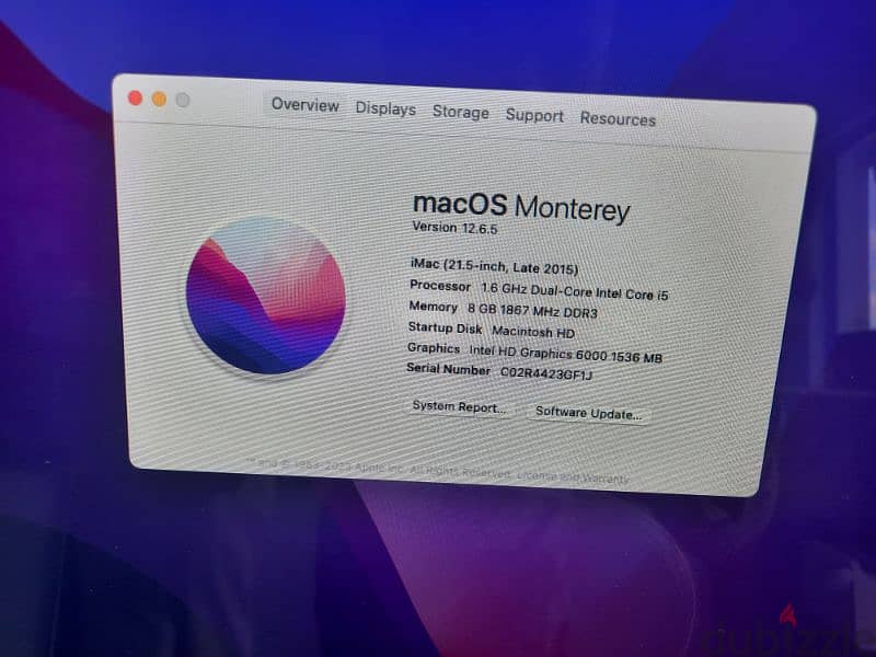 macOS Monitory Apple brand 1000gb ssd 1