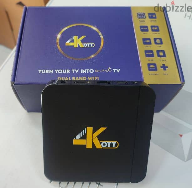 New Full HD 8k Android box with 1year subscription 0