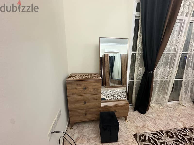 Room . private bathroom, balcony only. without kitchen, fully furnished 1