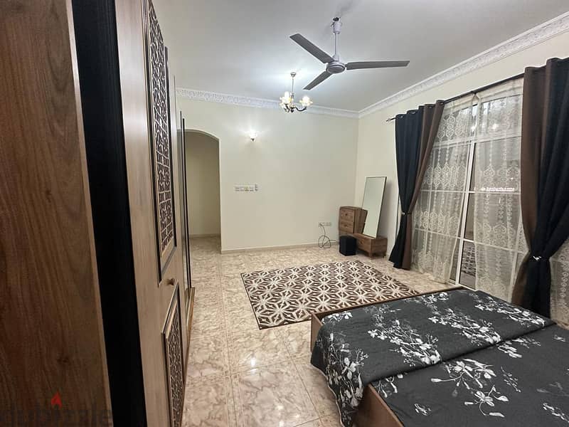 Room . private bathroom, balcony only. without kitchen, fully furnished 3