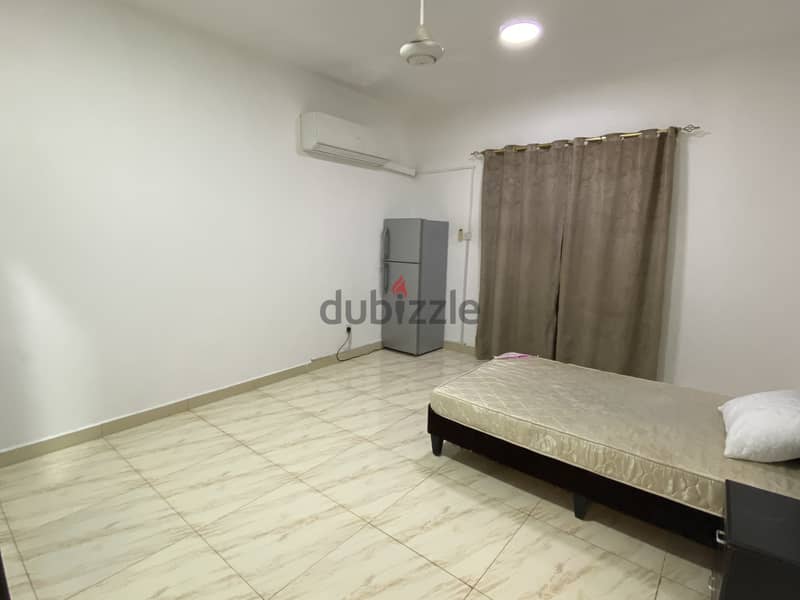 Fully Furnished room with attached bathroom in Al Qurm 1