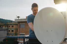 All satellite dish TV Air tel fixing 0