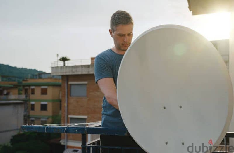 All satellite dish TV Air tel fixing 0