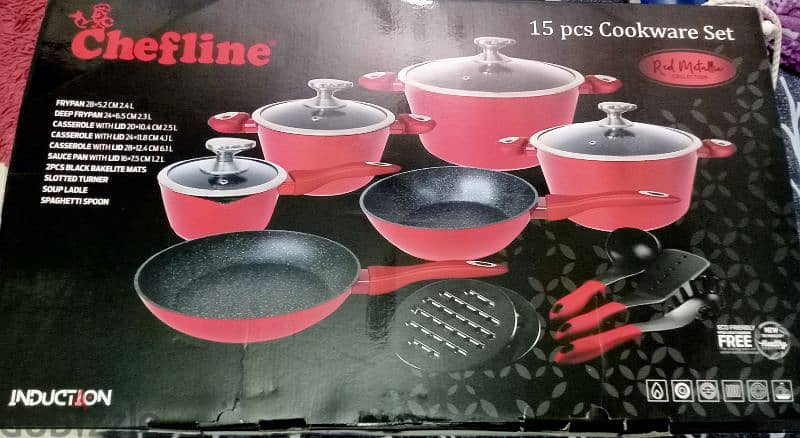 chef line - cooking ware sets 15pieces 1