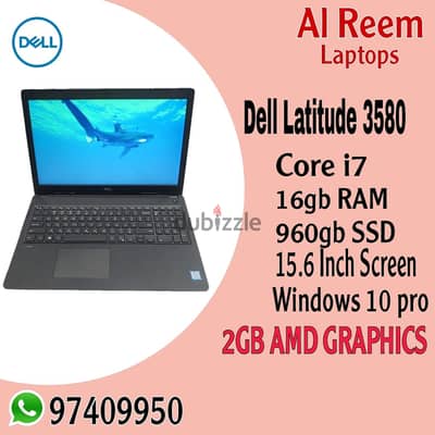 DELL 2GB AMD GRAPHICS CORE I7 16GB RAM 960 GB SSD 15-6 INCH SCREEN