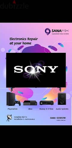 Sony samsung LG TCL nikai all types Led lcd TV repairing