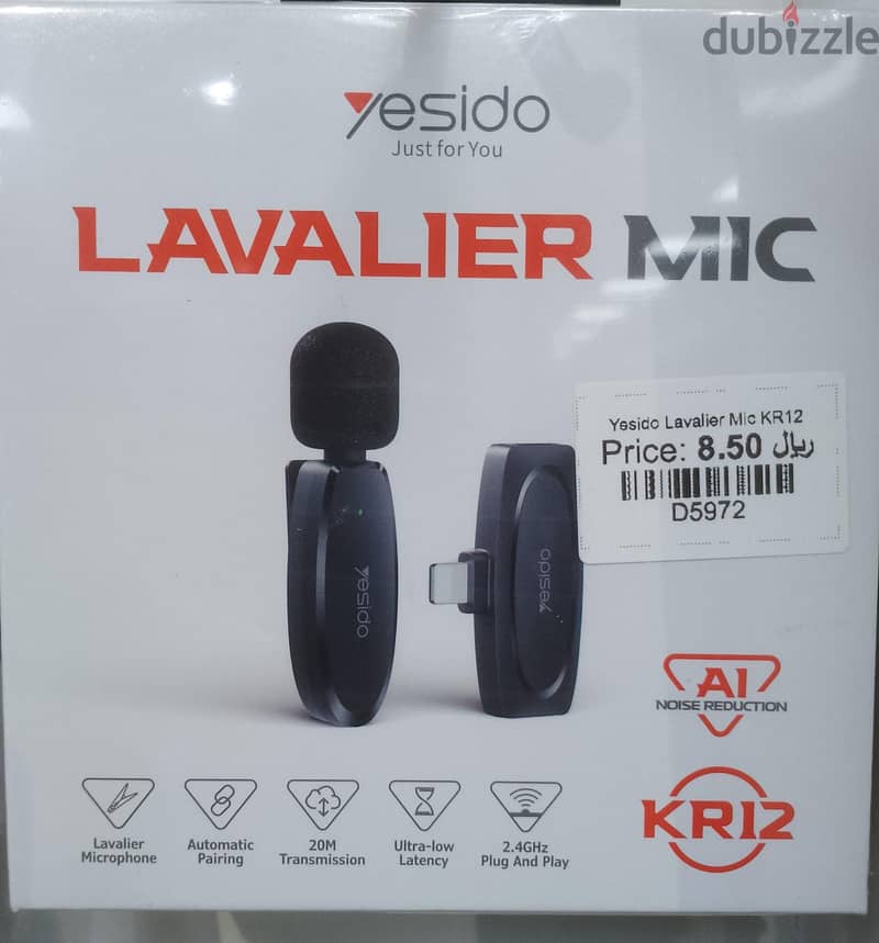 Yesido Lavalier Mic KR12 (Brand-New) 1