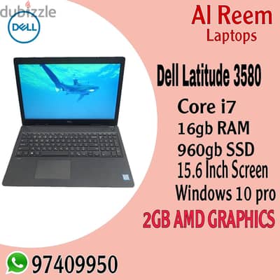 DELL LATITUDE 2GB AMD GRAPHICS CORE I7 16GB RAM 960GB SSD