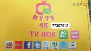 TV box with with one year subscription.