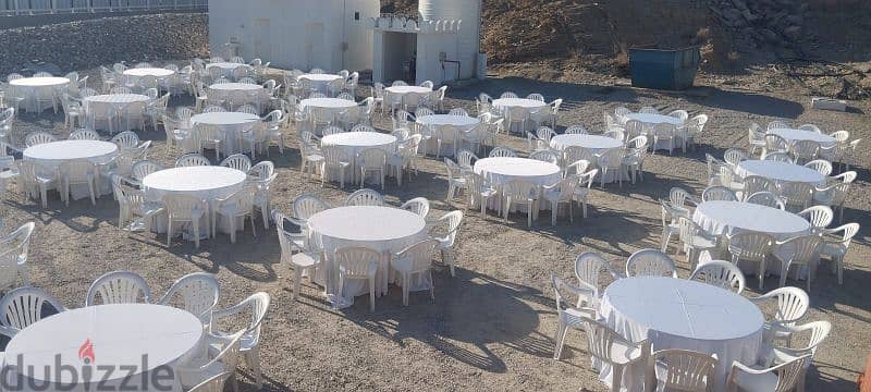 all chairs and table . air cooler. tents. baby chair  for rent 2