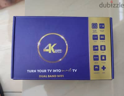 New Full HD 8k Android box with 1year subscriptionNew modelt