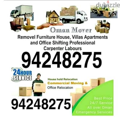 house shifting furniture fixing all Oman movers tarsport and packers