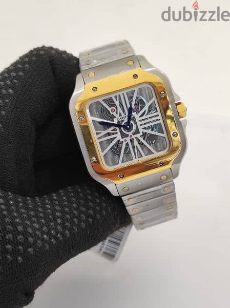 LATEST BRANDED CARTIER AUTOMATIC FIRST COPY SKELTON  MEN'S WATCH 3