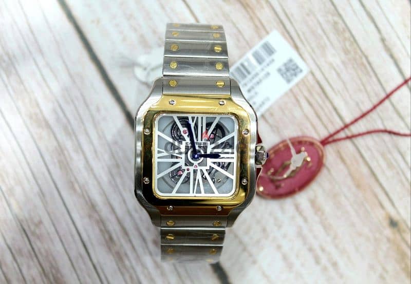 LATEST BRANDED CARTIER AUTOMATIC FIRST COPY SKELTON  MEN'S WATCH 12