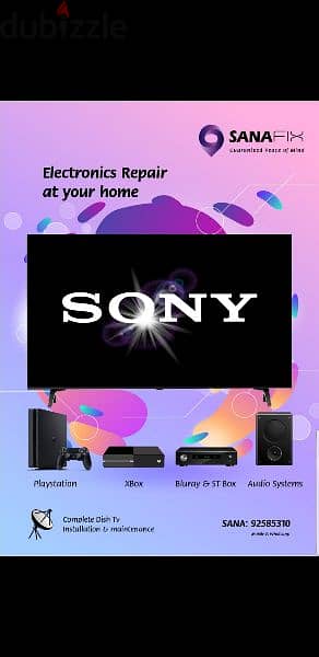 Sony samsung LG TCL nikai all Led Lcd smart TV repair at home service 3