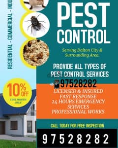 We have Pest Control service