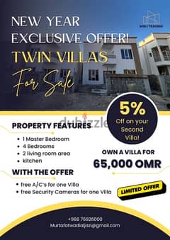 New Year Exclusive Offer Buy one Villa Get 5% Off on Your Second Villa 0