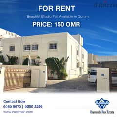 #REF1061  Beautiful Studio Flat available for Rent in Qurum
