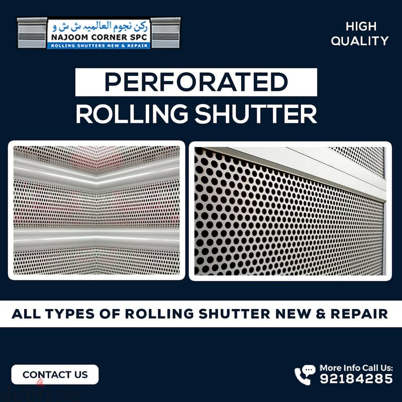 Perforated roller shutters Air Flow