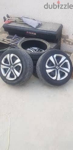 for sale 4 civic rims with tyres model 2029