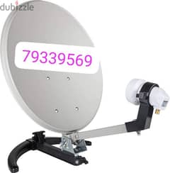 All satellite dish receiver sale and fixing Air tel Arabic Al 0