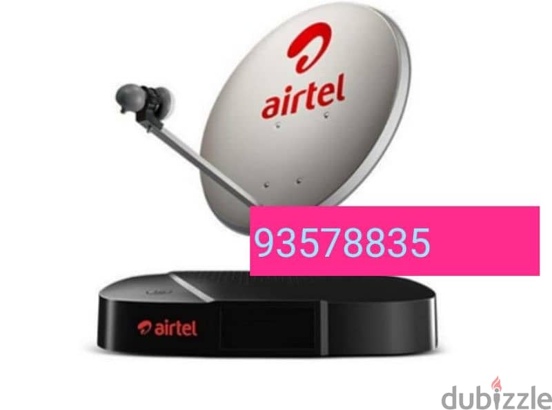 nilesat Airtel Arabsat fixing All satellite dish and 0