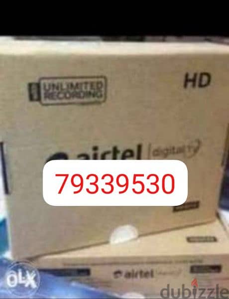 Airtel HD receiver new Set Top Box Latest model 
With 6month 0