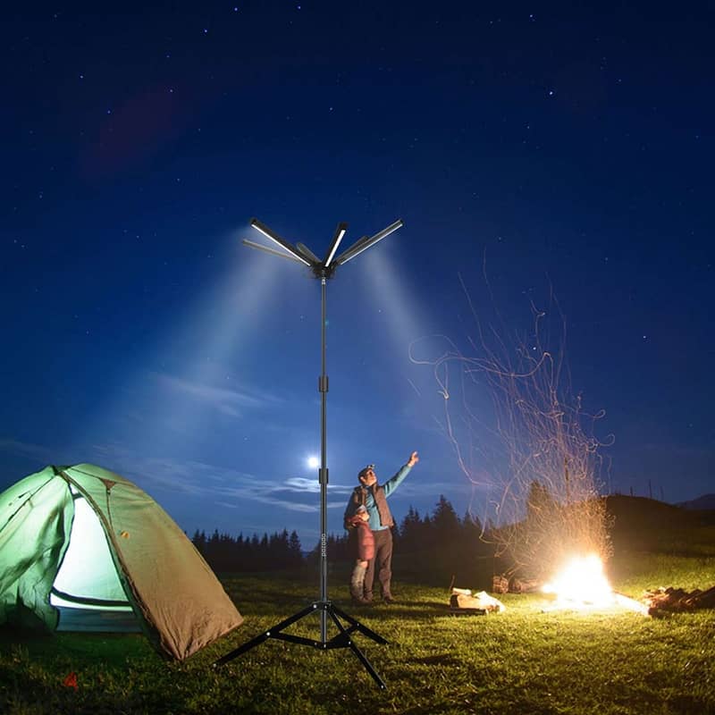 Porodo Lifestyle 7800 Lumens Camping Light Tripod stand & Remote contr 2