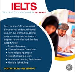 IELTS ENGLISH TEST COACHING IN SALALAH 98981377 0